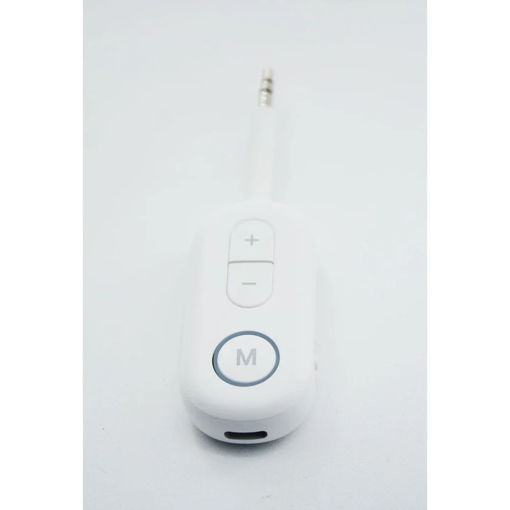 BT-13 2-in-1 Wireless Audio Adapter Bluetooth Receiver Transmitter White 3.5mm